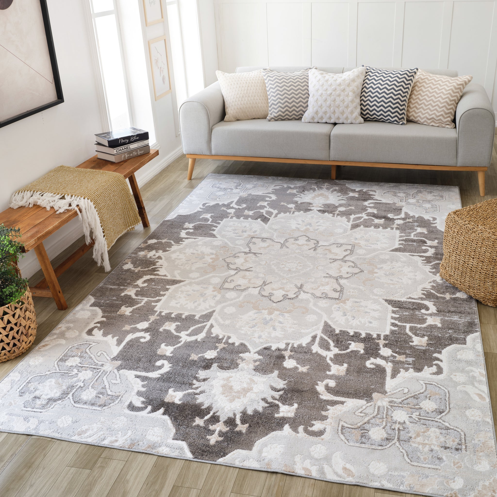 Siena Grey Abstract Modern Area Rug-thumbmail-2