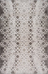 Siena White Woven Diamond Pattern Area Rug