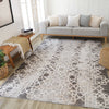 Siena White Woven Diamond Pattern Area Rug
