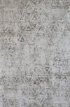 Siena White Elegant Floral Area Rug