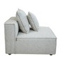 Side profile view of the Skive armless modular unit showcasing its clean modern silhouette