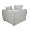 Side profile of the Skive corner modular unit showing armrest and backrest height