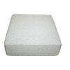 Straight top view of the Skive ottoman highlighting its square modular shape