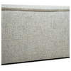 Close-up of the bottom seam and low-profile base of the Skive Quartz sectional