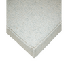 Macro detail of the high-quality fabric corner stitching on the Skive modular set