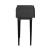 Side profile view showcasing the slender silhouette and the elegant vertical taper of the support legs