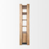 Side profile view showcasing the deep vertical pillar frame and narrow architectural footprint