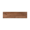 High-angle bird's-eye view of the bench seat highlighting the natural wood grain and authentic character