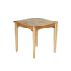 Low-angle perspective shot highlighting the clean lines and tapered leg design of the Sonoma collection side table