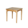 Perspective view from a high angle emphasizing the sturdy frame and the warm wood tones of the outdoor accent piece