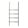 Two-Tone Metal & Wood Ladder - Black & Natural