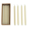 10"H Unscented Taper Candles In Box, Set of 12 (Approximate Burn Time 10 Hours)