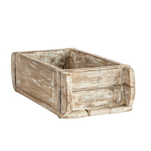 Found Wood Brick Mold -  Distressed White-thumbmail-1