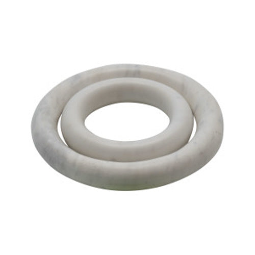 Round Marble Trivets in White - Set of 2-thumbmail-1