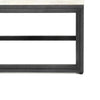 Detailed shot of the dark tapered pedestal base showing the smooth finish and architectural silhouette