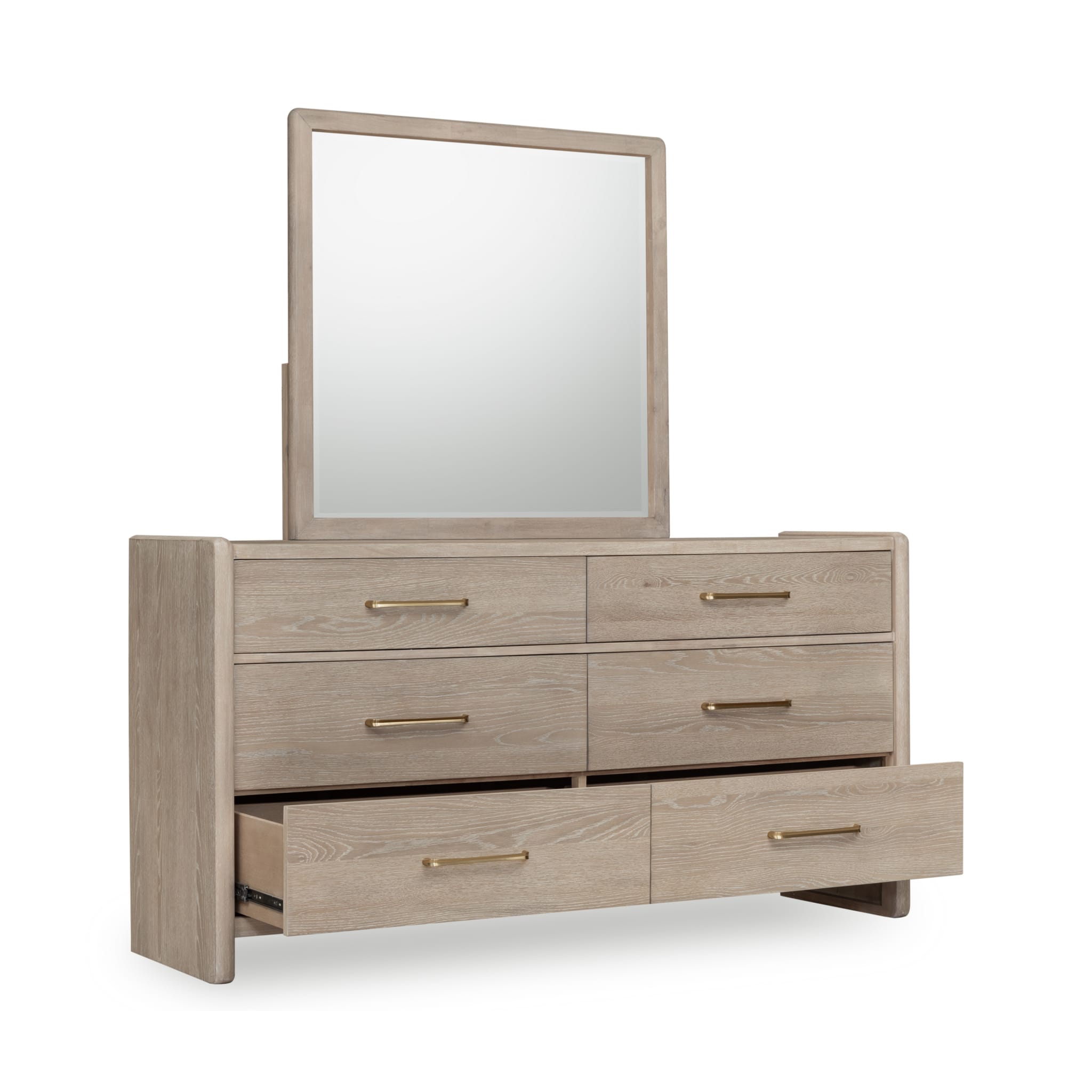 Bjorn Six Drawer Oak Wood Dresser in Chai-thumbmail-2