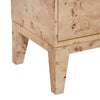 Close-up shot highlighting the sturdy tapered leg design and the precise craftsmanship of the sideboard base