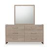 Bjorn Six Drawer Oak Wood Dresser in Chai