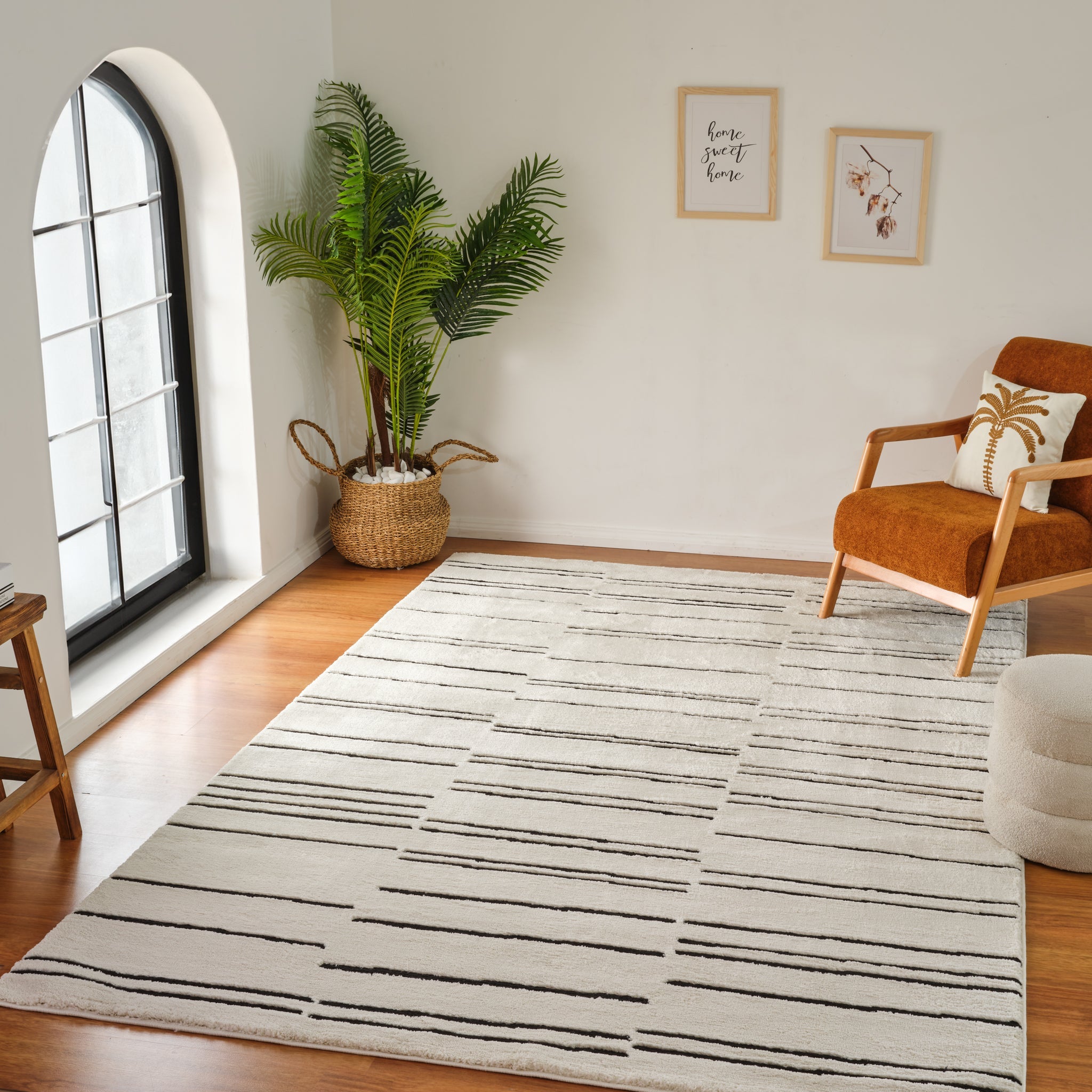Dorus Cream Linear Stripe Rug – 5x8-thumbmail-5