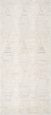 Tulum Cream Tribal Diamond Area Rug