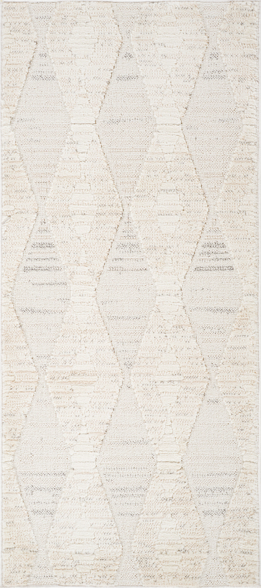 Tulum Cream Tribal Diamond Area Rug