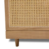 Detailed shot of the high-quality natural cane weaving used for the side and back panels