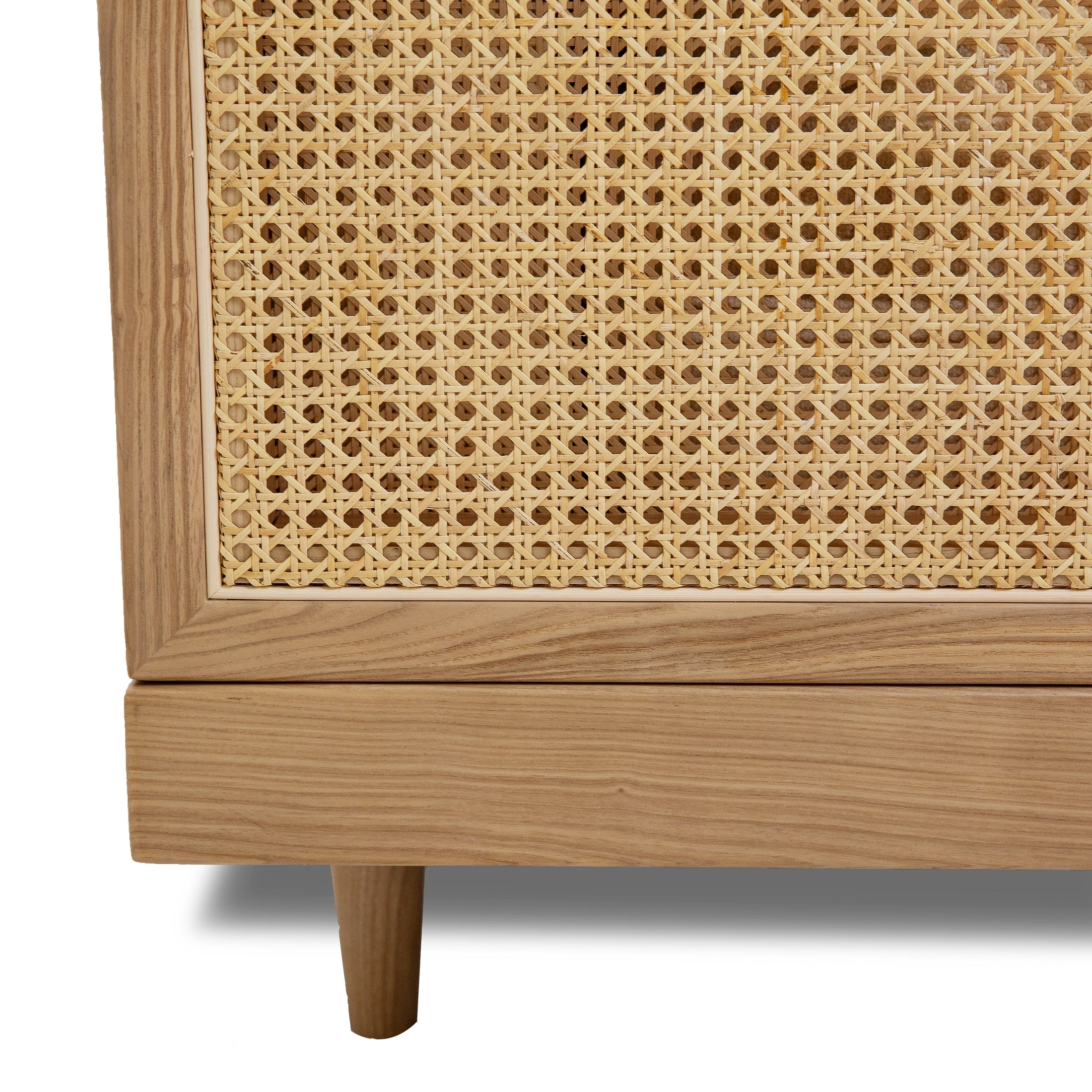 Unio Solid Oak Wood and Fabric Accent Chair - Mellow Ivory