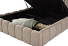 High-angle shot looking into the open storage base highlighting the sturdy internal frame and expansive storage capacity
