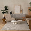 Utopia Grey Modern Wavy Lines Area Rug