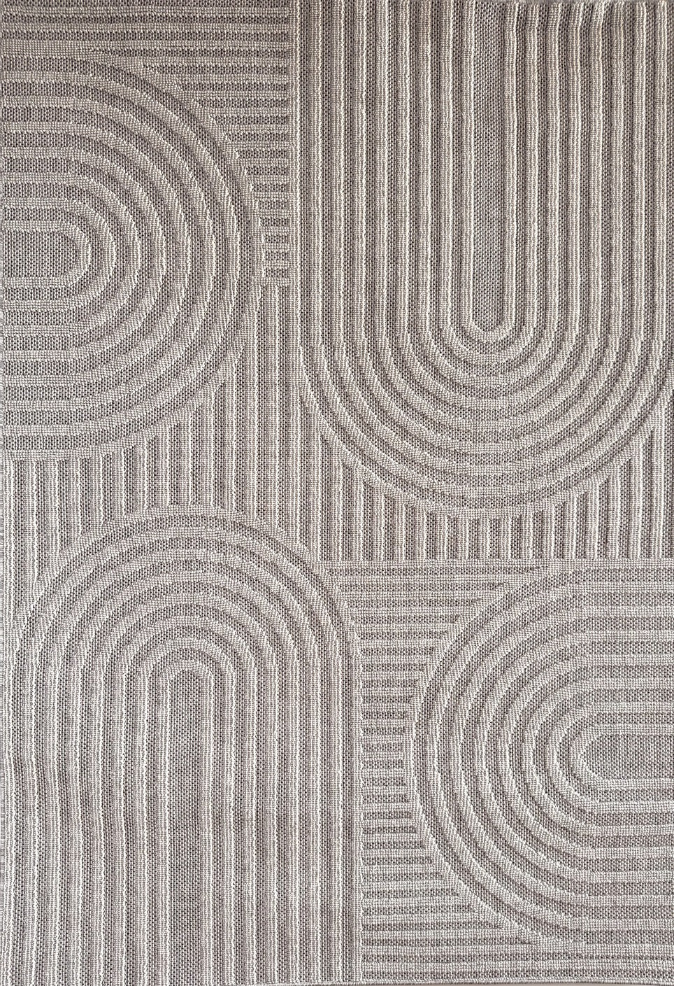 Utopia Grey Modern Wavy Lines Area Rug