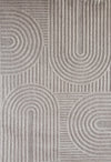 Utopia Grey Modern Wavy Lines Area Rug