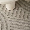 Utopia Grey Geometric Modern Area Rug – 5' x 8'