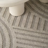 Utopia Grey Modern Wavy Lines Area Rug
