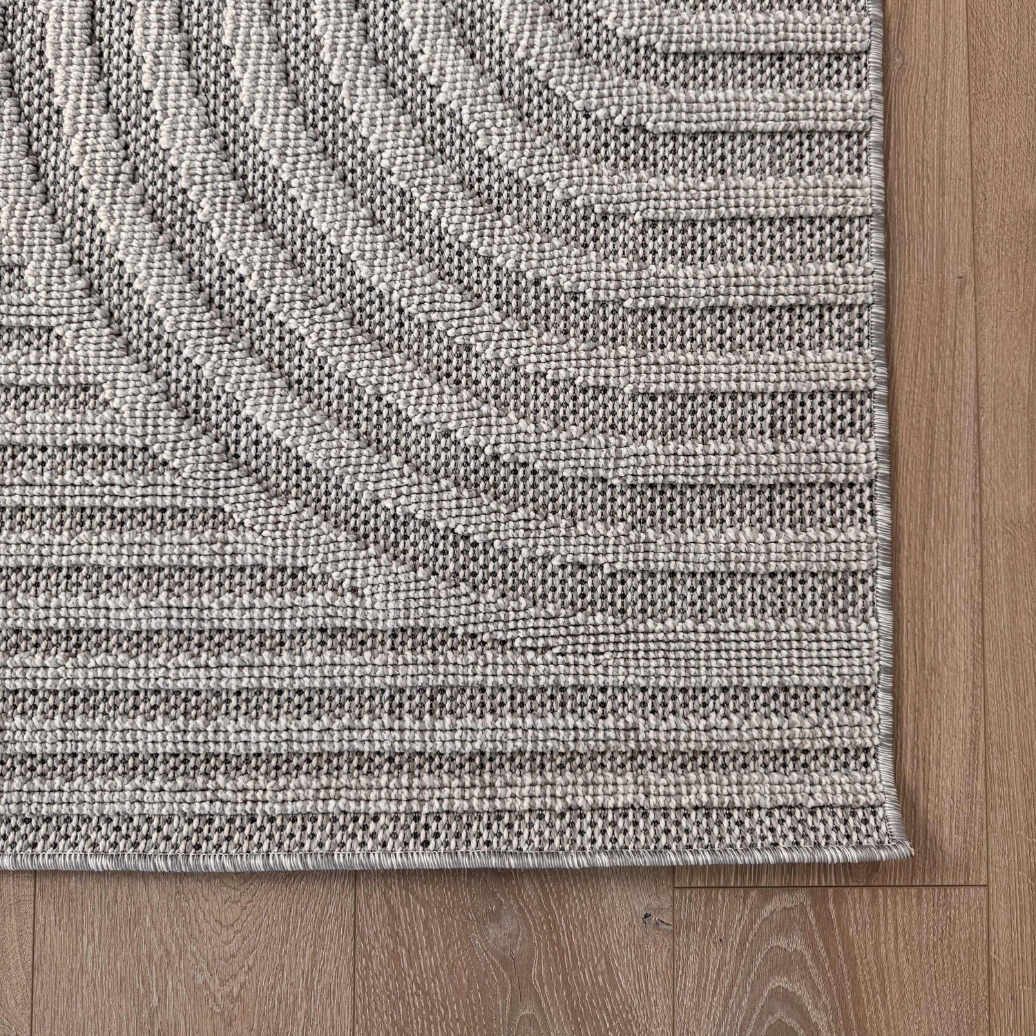 Utopia Grey Modern Wavy Lines Area Rug