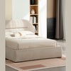 Straight-on side view showcasing the slim profile and the rhythmic pattern of the fluted wood construction