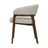 Alternative angled view highlighting the padded seat cushion and sleek metal leg construction