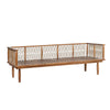 Left angled view of Vineyard outdoor sofa with minimalist outdoor lounge design