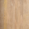 Macro texture shot showcasing the unique color variations and organic patterns of the natural mango wood