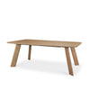Alternative angled perspective highlighting the unique wide-set angled leg design and sturdy frame construction