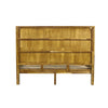 Rear view of the headboard highlighting the sturdy horizontal support beams and solid wood backing