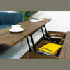 Side-angle lifestyle shot highlighting the ergonomic height of the extended tabletop for working from home