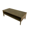 Top-down view showcasing the natural walnut wood grain pattern and smooth rectangular surface