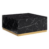 Roman Faux Marble Coffee Table - Black