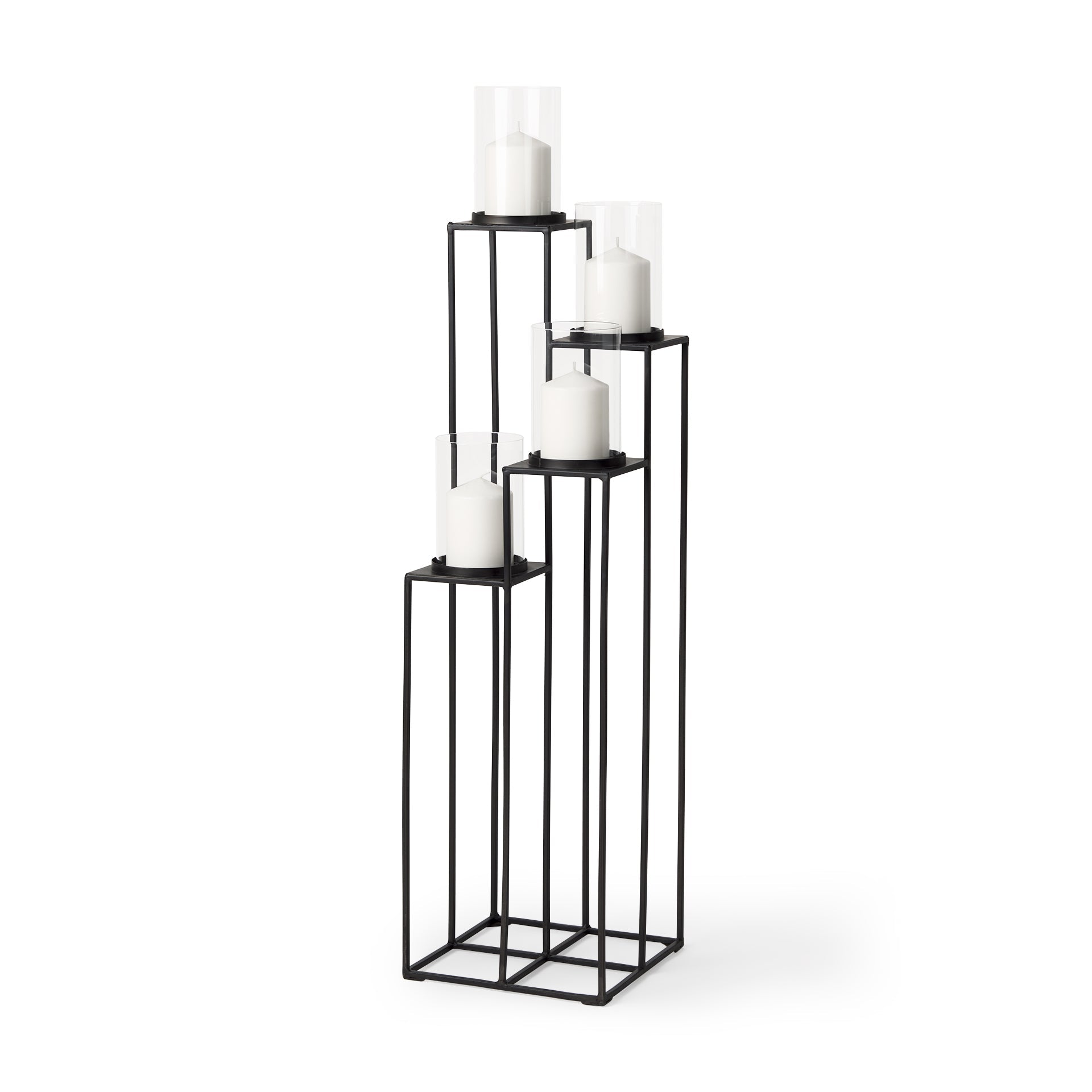 Black Metal | 4 Candle Holder_0