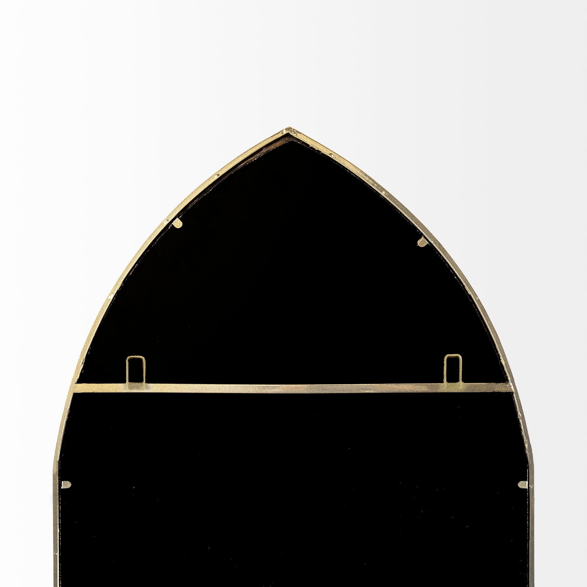 Giovanna Gold Metal Frame Pointed Arch Vanity Mirror-thumbmail-6