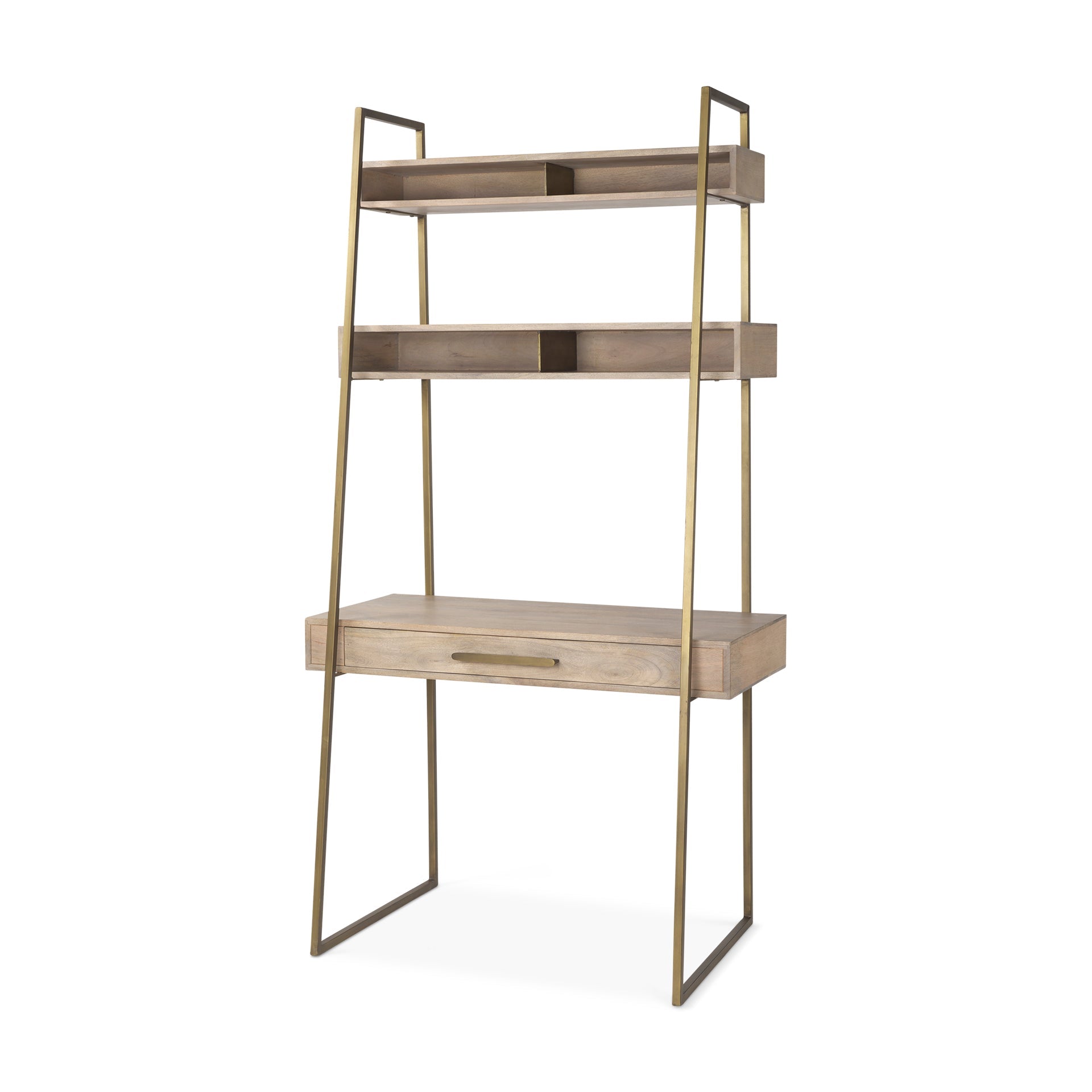 Light Brown Wood | Gold Metal_0