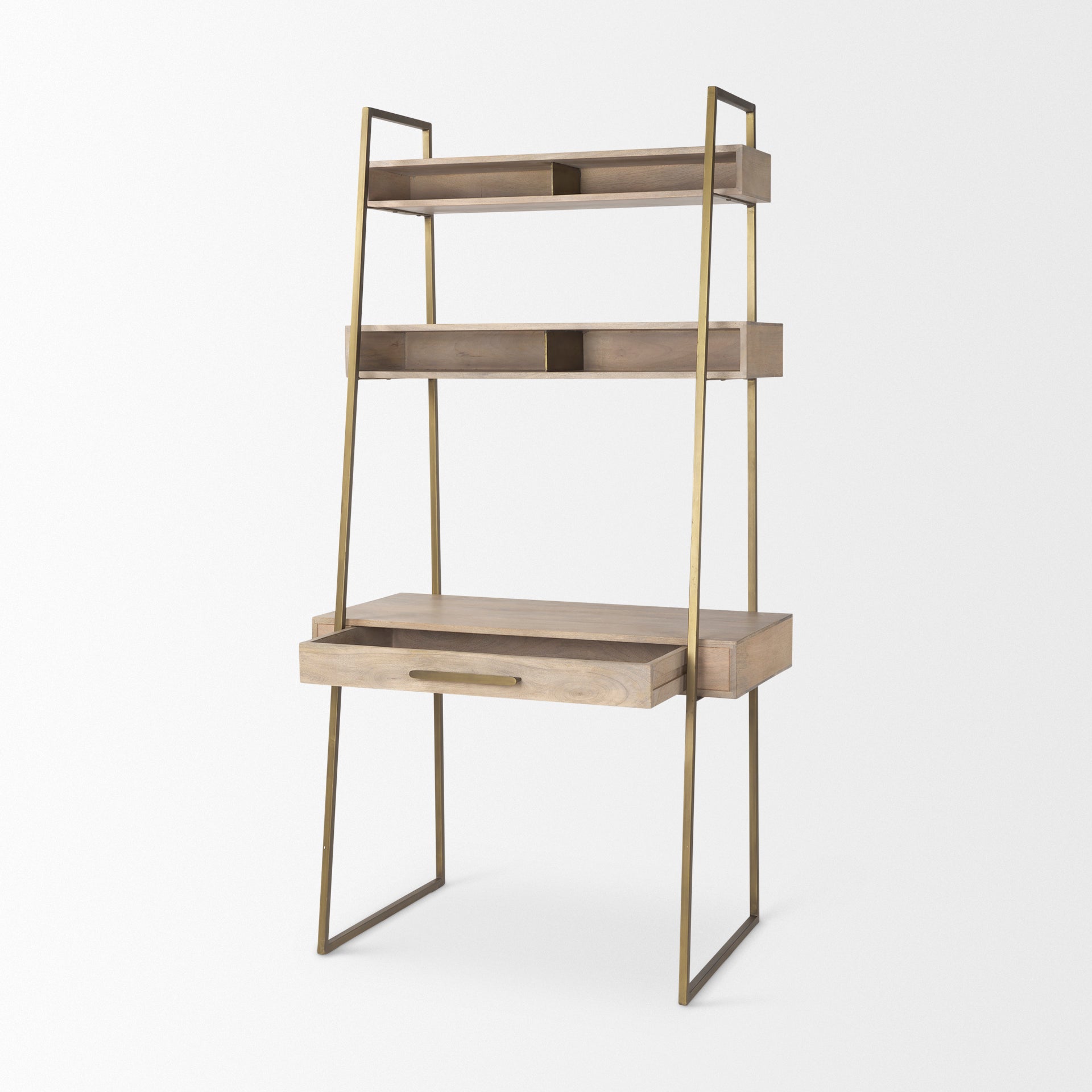 Light Brown Wood | Gold Metal_0