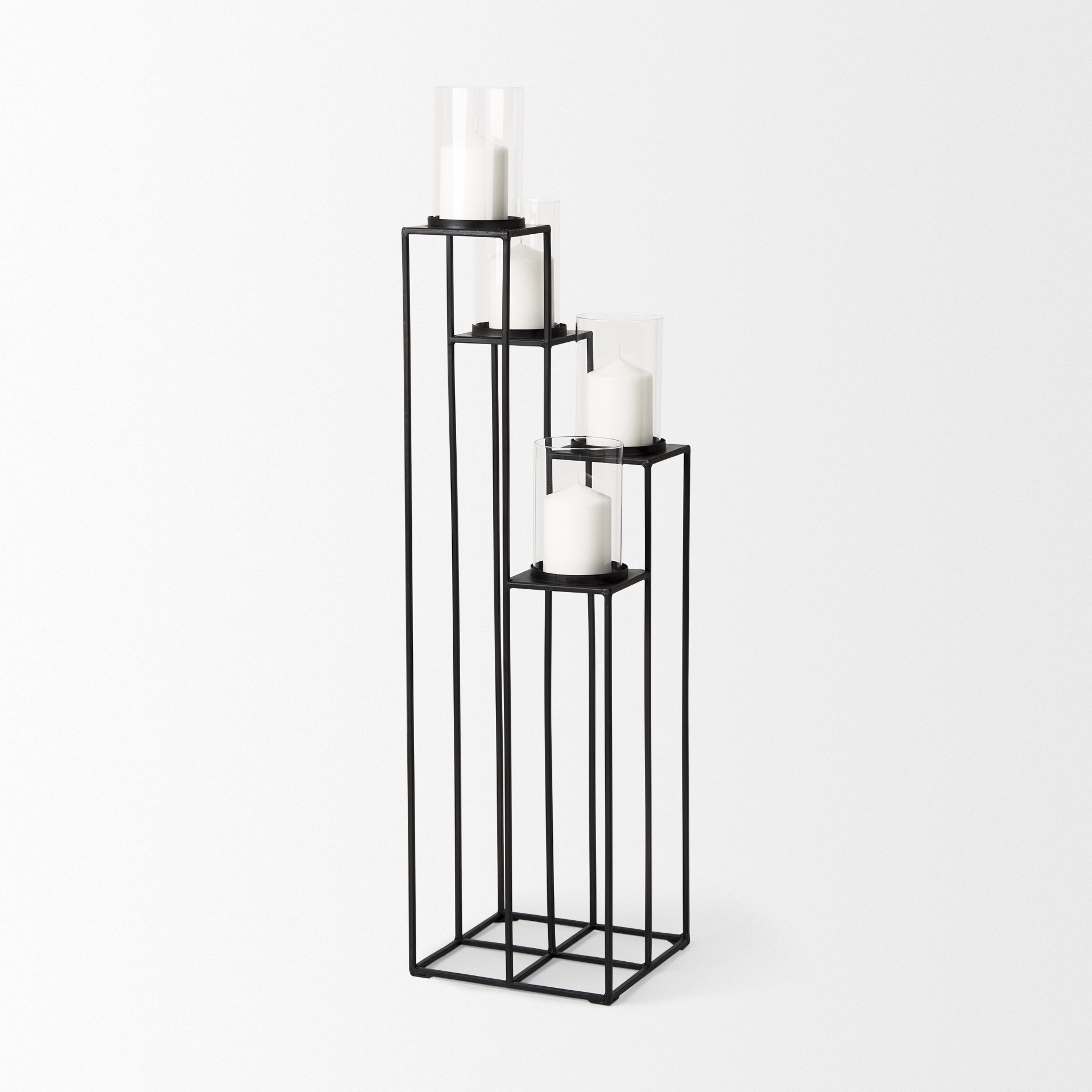 Black Metal | 4 Candle Holder_0