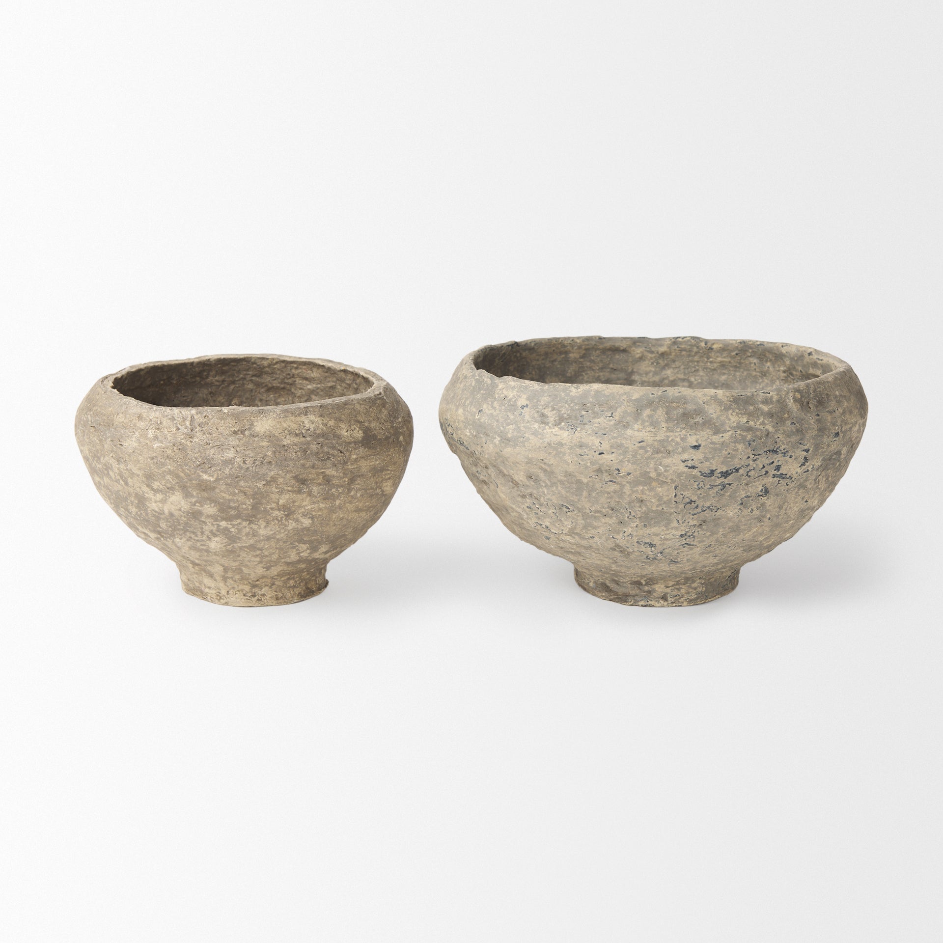 Gray Paper Mache | Set of 2_1