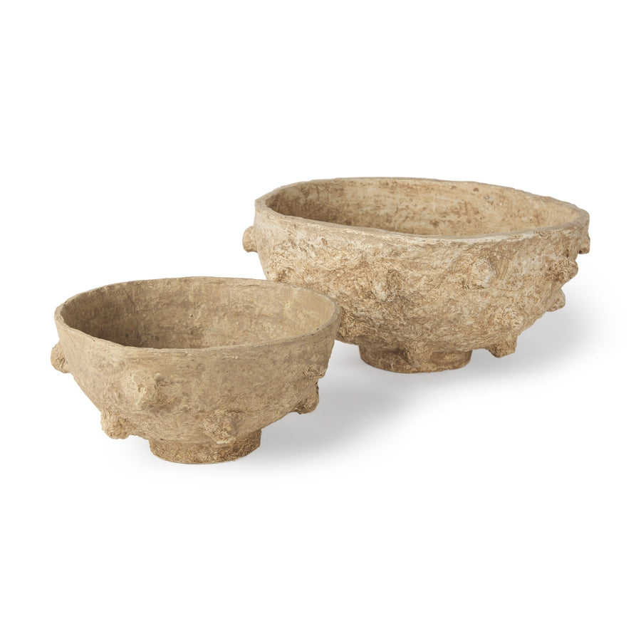 Beige Paper Mache | Set of 2_0